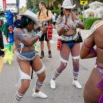 Ladies dancing during Cayman Carnival